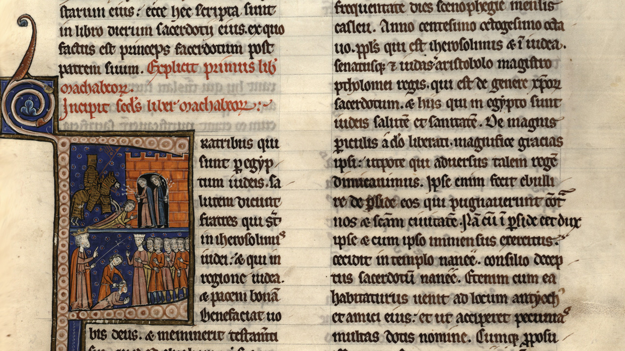 Bible de Léau - 1248 - parchemin style Mosan