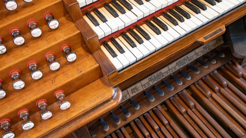 Espace César Franck - Grand Curtius 2022 - Console d'Orgue détail