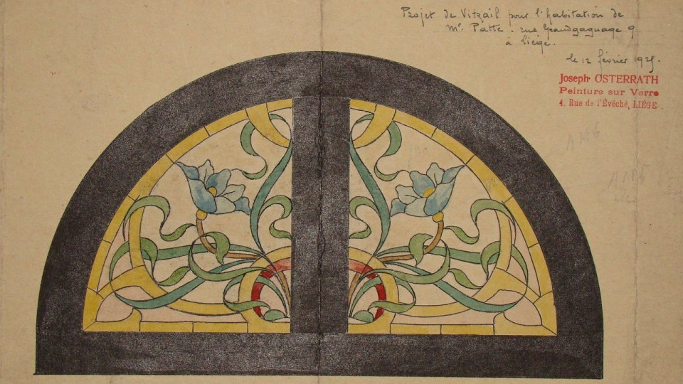 Atelier vitrail Semaine Art nouveau à Liège