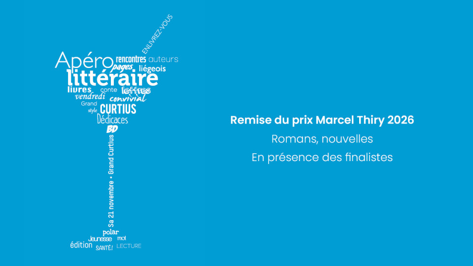 Apéro littéraire Prix Marcel Thiry 2026
