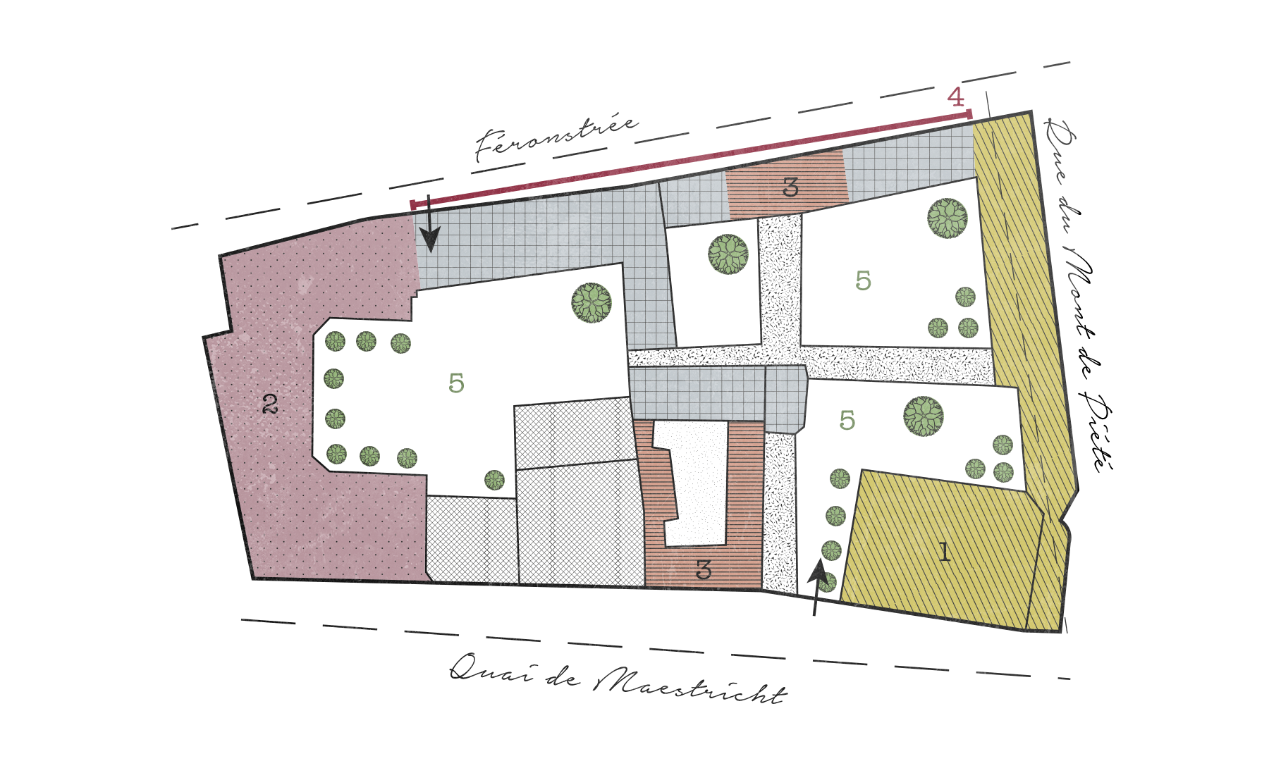 Plan des bâtiments du Grand Curtius
